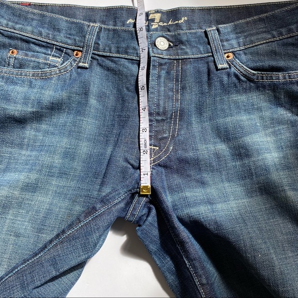 7 for all mankind women’s blue bootcut jeans 34” inseam. Size 31 - Picture 13 of 16